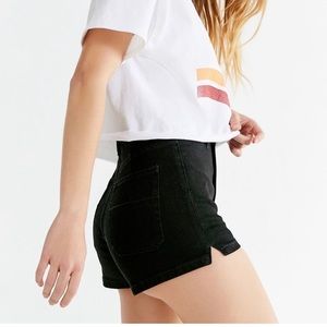 BDG Pin-Up High Rise Short in Black Denim